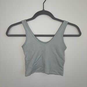 Women's Ribbed Tank Top - Light Blue
